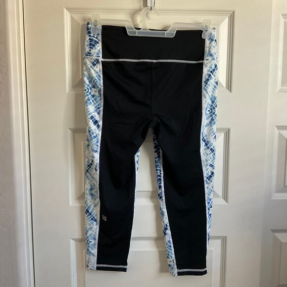 Victoria’s Secret VSX Y2K Knockout Blue Tie Dye Capri Leggings - Large - Picture 5 of 9